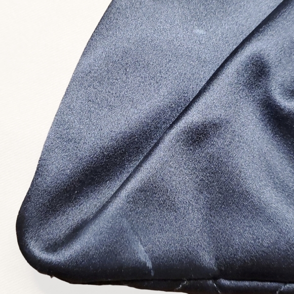 Authentic CHANEL Half Moon Satin Clutch - Picture 5 of 7